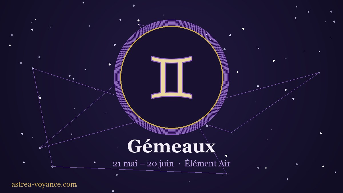 Signe astrologique Gémeaux — ascendant