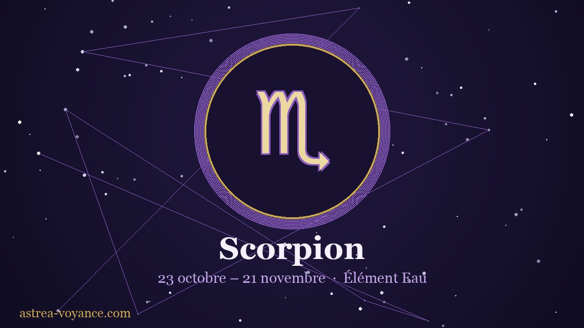 Signe astrologique Scorpion — ascendant